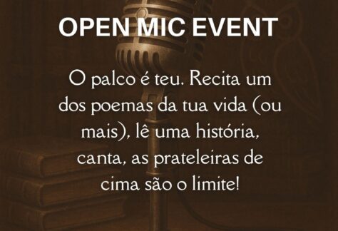 Microfone aberto na coruja da história